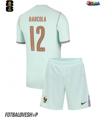 Francie Bradley Barcola #12 Dětské Venkovní Dres MS 2026 Krátký Rukáv (+ trenýrky)